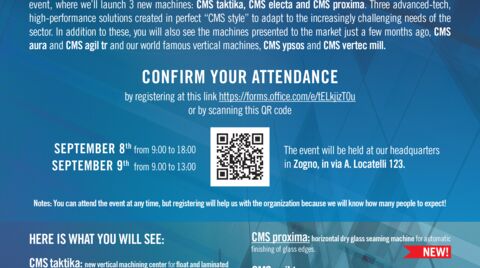 Don’t miss the CMS Glass Technology’s Open House!