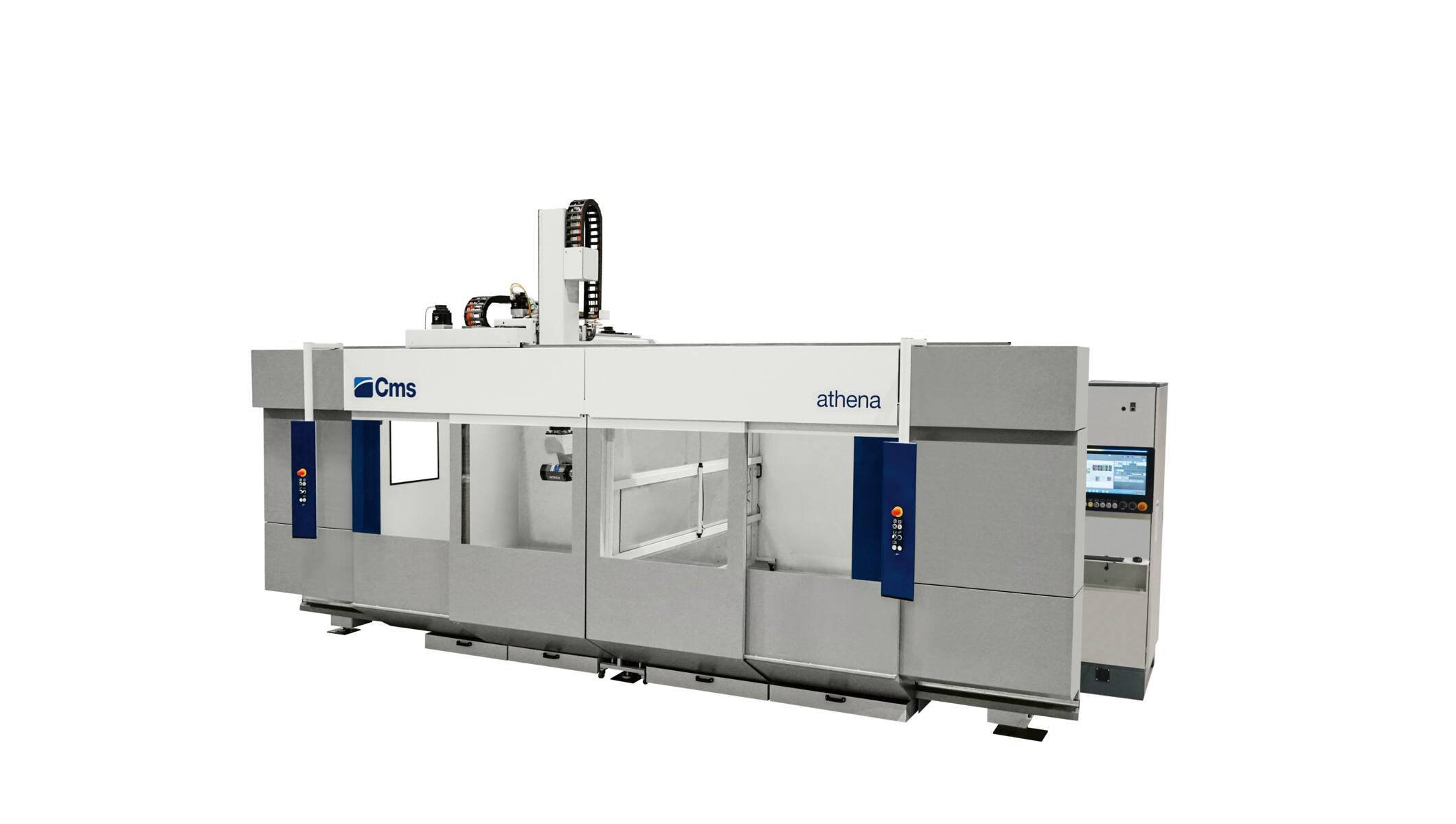 5-axis CNC machining centers for milling and drilling - Monobloc CNC machining centers for vertical milling - athena
